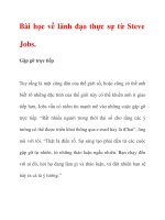 Bài học về lãnh đạo thực sự từ Steve Jobs ppt
