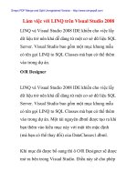 Làm việc với LINQ trên Visual Studio 2008 potx