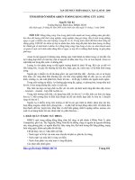 Báo cáo khoa học: Tình hình ô nhiễm Arsen ở đồng bằng sông Cửu Long pdf