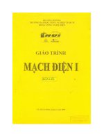 Giáo trình Mạch điện tử I ppt
