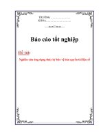 Luận văn: Nghiên cứu ứng dụng thủy ký bảo vệ bản quyền tài liệu số potx