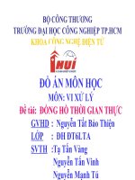 đồ án  đồng hồ thời gian thực