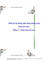 Thiết kế hệ thống dẫn động thùng trộn Dùng inventor phần 5 Tính toán nối trục doc
