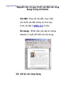 Nguyên tác và quy trình cài đặt các ứng dụng trong windows potx