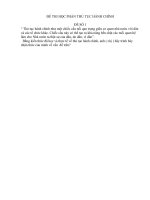 THI HỌC PHẦN THỦ TỤC HÀNH CHÍNH docx