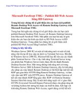 Microsoft Forefront TMG – Publish RD Web Access bằng RD Gateway pptx
