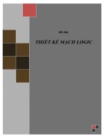 Đồ án tốt nghiệp - Phân tích thiết kế hệ thống - THIẾT KẾ MẠCH LOGIC ppt