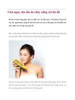 Cứu nguy cho làn da cháy nắng với đu đủ pptx