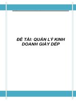 ĐỒ ÁN TỐT NGHIỆP - QUẢN LÝ KINH DOANH GIÀY doc