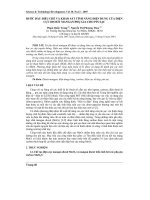 Báo cáo khoa học: Bước đầu điều chế và khảo sát tính năng điện dung của điện cực Dioxít Mangan/phụ gia cho pin sạc ppt