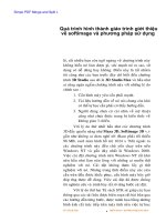 Quá trình hình thành giáo trình giới thiệu TRÌNH SOFTIMAGE3D về softimage và phương pháp sử dụng docx