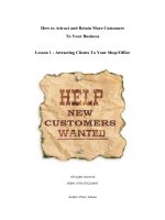 How to Attract and Retain More Customers To Your Business pot