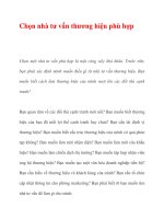 Chọn nhà tư vấn thương hiệu phù hợp doc