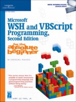 Microsoft WSH and VBScript Programming for the Absolute Beginner docx