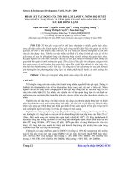 Báo cáo khoa học: Khảo sát tác động của tốc độ làm lạnh và nồng độ huyết thanh lên tỉ lệ sống và tính gốc của tế bào gốc trung mô sau khi đông lạnh pdf