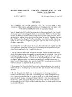 Thông báo số 278/TB-BGTVT ppt