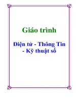 Giáo trình : Điện tử - Thông Tin - Kỹ thuật số doc