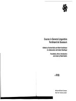 Course in General Linguistics Ferdinand de Saussure potx