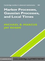 markov processes gaussian processes and local times cup potx