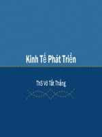 Bài giảng : Kinh tế phát triển docx