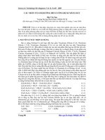 Báo cáo khoa học: Các nhân tố ảnh hưởng đến cường độ xi măng đất doc