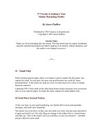 Tweaks to Enhance Your Online Marketing Profits By Jason Fladlien pptx