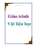 Giáo trình: Vật liệu học doc