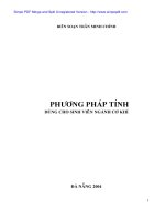 Phương pháp tính dành cho sinh viên ngành cơ khí docx