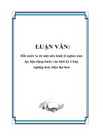 LUẬN VĂN: Đất nước ta từ một nền kinh tế nghèo nàn lạc hậu đạng bước vào thời kỳ Công nghiệp hoá, hiện đại hoá potx