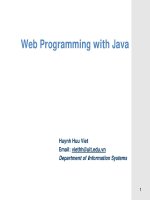 Web Programming with Java Java - Object-Oriented Programming doc