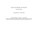 START-UP EXPERT: GET READY By Alistair Milne pdf