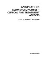 AN UPDATE ON GLOMERULOPATHIES – CLINICAL AND TREATMENT ASPECTS pptx