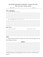 De thi HSG lop 2 cap truong nam hoc 2010 2011co dapan potx