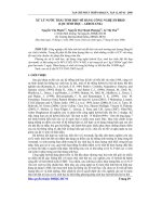 Báo cáo khoa học: Xử lý nước thải tinh bột mì bằng công nghệ Hybrid (lọc sinh học - Aerotank) docx