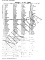 ÔN THI HỌC KỲ HAI – KHỐI 11 pot