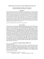 Khả năng sản xuất sữa của bò lai hướng sữa Việt Nam docx