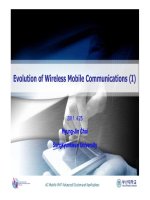 Evolution of Wireless Mobile Communications (I)2011. 4.25HyungHyung-Jin Choi Sungkyunkwan doc