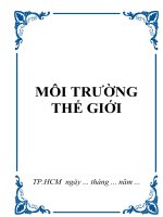 Môi trường thế giới docx