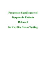 Prognostic Significance of Dyspnea in Patients Referred for Cardiac Stress Testing ppt