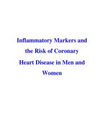 Inflammatory Markers and the Risk of Coronary Heart Disease in Men and Women doc