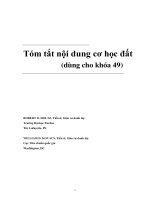 Tóm tắt nội dung cơ học đất (dùng cho khóa 49) potx