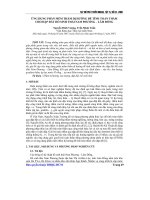 Báo cáo khoa học: Ứng dụng phần mềm thấm dị hướng để tính toán thấm cho đập đất hồ sinh thái Nam Phương – Lâm Đồng pptx