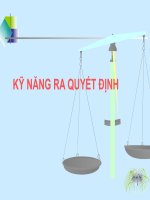 12. Kỹ năng ra quyết định doc
