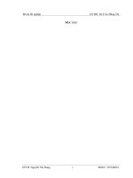 Tính toán thiết kế trạm xử lý nước thải sinh hoạt cho khu tái định cư mỹ dinh huyện cần giuộc tỉnh long an công suất 160m3 ngày đêm