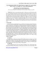 Báo cáo khoa học: Xác định hàm lượng vết chì sử dụng vi điện cực vàng màng thủy ngân và vi điện cực vàng màng Bismuth pdf