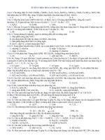 TUYỂN CHỌN HÓA 10 TRONG CÁC ĐỀ THI ĐH CĐ pdf
