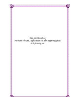 Báo cáo khoa học: Mô hình cố định, ngẫu nhiên và hỗn hợptrong phân tích phương sai doc