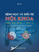 BỆNH NỘI HỌC VÀ ĐIỀU TRỊ NỘI KHOA pdf