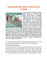 Hạ lãi suất vẫn chờ tín hiệu từ thị trường pdf