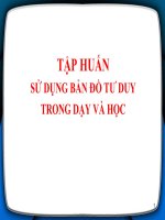 TẬP HUẤN SỬ DỤNG BẢN ĐỒ TƯ DUY TRONG DẠY VÀ HỌC docx